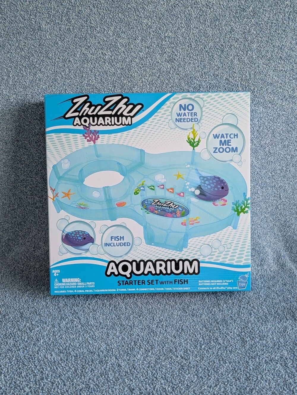 ZhuZhu Aquarium Starter Set With Fish Included Connects To All ZhuZhu Playsets